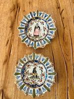 Makkum, 2 bordjes, Antiek en Kunst, Antiek | Keramiek en Aardewerk, Ophalen of Verzenden