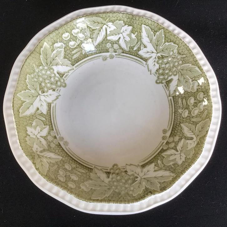 Kensington Staffordshire Ironstone Somerset groen schaal, Antiek en Kunst, Antiek | Servies los, Ophalen of Verzenden