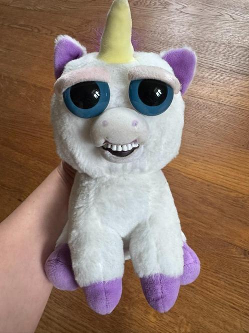 Feisty Pets Unicorn interactieve knuffel, Kinderen en Baby's, Speelgoed | Knuffels en Pluche, Gebruikt, Overige typen, Ophalen of Verzenden
