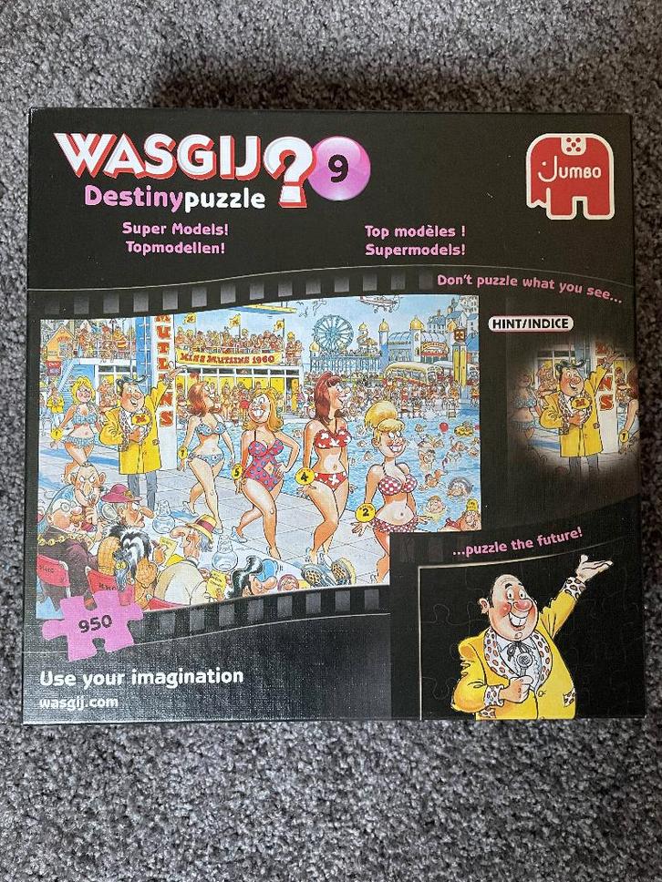 Wasgij? Destiny Puzzel - Topmodellen! - NR 9 - 950 stukjes, Hobby en Vrije tijd, Denksport en Puzzels, Zo goed als nieuw, Legpuzzel