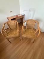 2 Rieten Stoeltjes - Mooie Staat!, Huis en Inrichting, Stoelen, Ophalen, Bruin, Twee