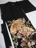 Japanse kimono natuur zijde quilt patchwork kimono man vrouw, Antiek en Kunst, Antiek | Kleding en Accessoires, Verzenden