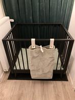 Box zwart met 3 standen en opbergzak van Koeka, Kinderen en Baby's, Boxen, Ophalen of Verzenden, Gebruikt, Vierkant, In hoogte verstelbaar