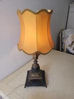 Antiek barok tafellampje met marmeren voet foto 1 t/m 3