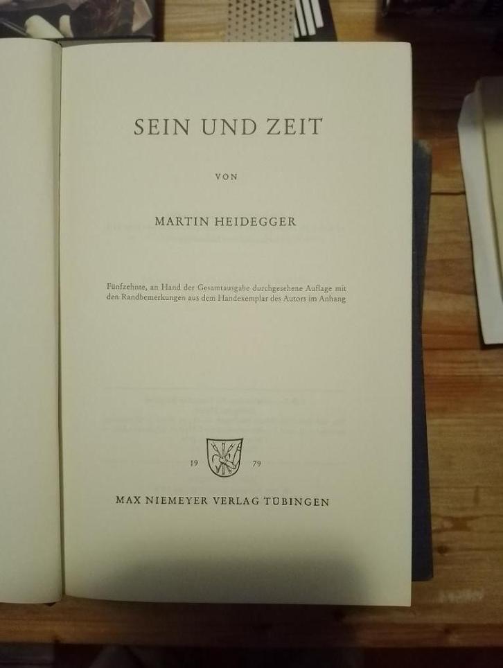 Sein und Zeit M. Heidegger, Boeken, Filosofie, Gelezen, Wijsbegeerte of Ethiek, Ophalen of Verzenden