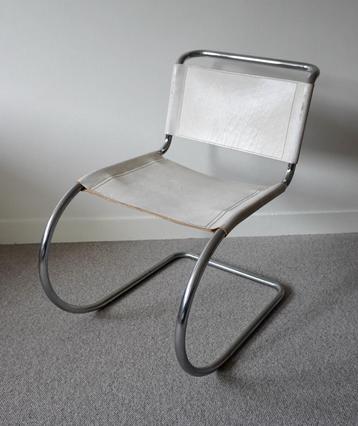 Mies van der Rohe M10 buisstoel stoel leer 70er Knoll  beschikbaar voor biedingen