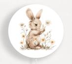 Ronde Wandlamp Konijn Little Dreamzzz 30 cm (Ø), Bi & Li Creaties, Nieuw, Ophalen of Verzenden, Bilicreaties@gmail.com