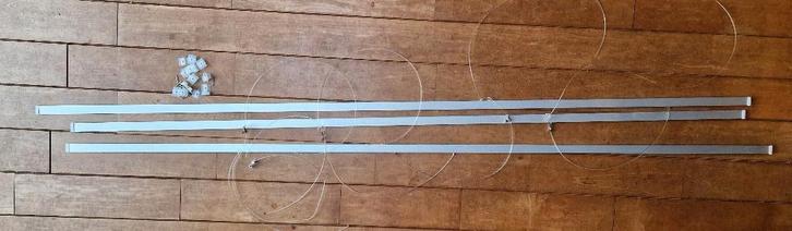 Click rail ophangsysteem 2 X 2 mtr, 1 X 1.90 mtr, Huis en Inrichting, Woonaccessoires | Schilderijen, Tekeningen en Foto's, Gebruikt