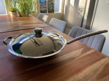 Spring rvs wokpan met deksel (35cm) beschikbaar voor biedingen