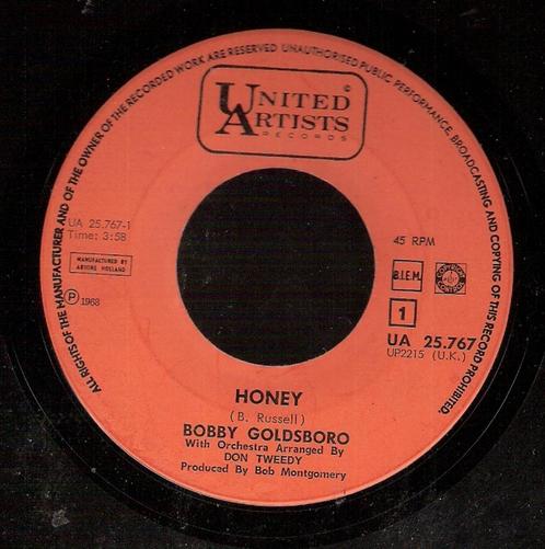 Bobby Goldsboro - Honey bw Danny - UA 25.767 (NL) - 1968, Cd's en Dvd's, Vinyl Singles, Gebruikt, Pop, Ophalen