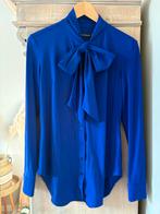Studio Anneloes blouse - blauw/paars met strik, Ophalen of Verzenden, Zo goed als nieuw, Maat 36 (S), Blauw