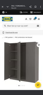 Ikea Forsand Antraciet Kast - 150x60x201 - Zelf demonteren, Overige materialen, Met deur(en), 200 cm of meer, 150 tot 200 cm