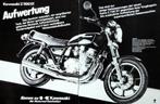 16 vintage advertenties Kawasaki motorfiets 1978-85 motor, Verzenden, Zo goed als nieuw, Motoren