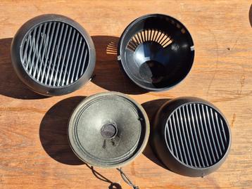 Vintage Roadstar opbouw ronde hoedenplankspeakers  beschikbaar voor biedingen