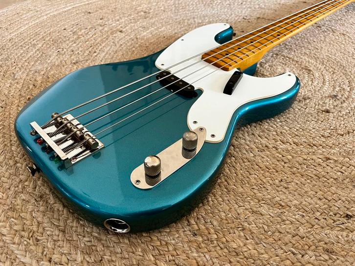Squier 50s Classic Vibe CGS Lake Placid Blue, Muziek en Instrumenten, Snaarinstrumenten | Gitaren | Bas, Zo goed als nieuw, Ophalen of Verzenden