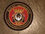 BBE  KORPS MARINIERS  patch met gouddraad, Ophalen of Verzenden, Marine, Nederland, Embleem of Badge