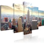 224 New York Stad 5 Luik Canvas Schilderij 200x100cm Nieuw, Ophalen, Nieuw, 125 cm of meer, Schilderij