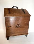 turfkist met Amsterdamse School, Art Deco kenmerken vintage, Minder dan 50 cm, Gebruikt, 50 tot 75 cm, Minder dan 50 cm