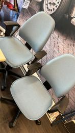 Bureaustoel, Ophalen, Gebruikt, Blauw, Bureaustoel