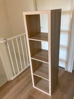Kallax kast houtkleur + deurtjes, Ophalen, Met plank(en), Minder dan 50 cm, 100 tot 150 cm