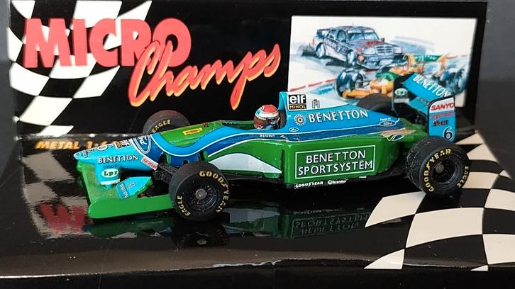 Benetton b194 Jos Verstappen 1:64 microchamps Minichamps Pol, Hobby en Vrije tijd, Modelauto's | Overige schalen, Nieuw, Auto