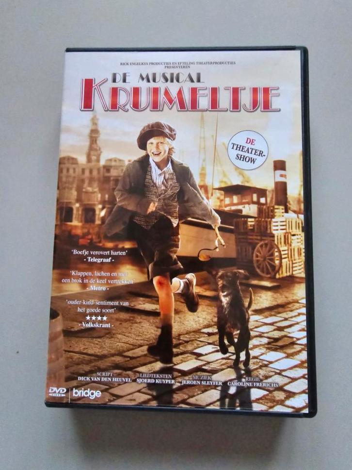 Dvd kruimeltje de musical - de theatershow, Cd's en Dvd's, Dvd's | Cabaret en Sketches, Zo goed als nieuw, Stand-up of Theatershow