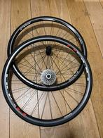 Shimano R500 racefiets banden incl 8 speed casette, Fietsen en Brommers, Fietsonderdelen, Ophalen of Verzenden, Zo goed als nieuw