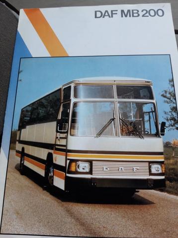 folder DAF bus MB 200 1/79 Franstalig beschikbaar voor biedingen