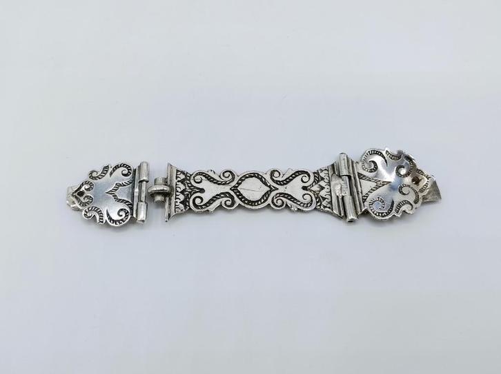 Zilveren bijbelslot, S. Fockenbergh, Utrecht 1740, Antiek en Kunst, Antiek | Goud en Zilver, Zilver, Verzenden