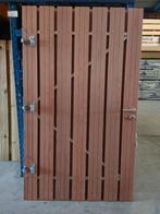 Poortdeur hardhout met stalen frame, 100 tot 150 cm, 150 tot 200 cm, Gebruikt, Hout