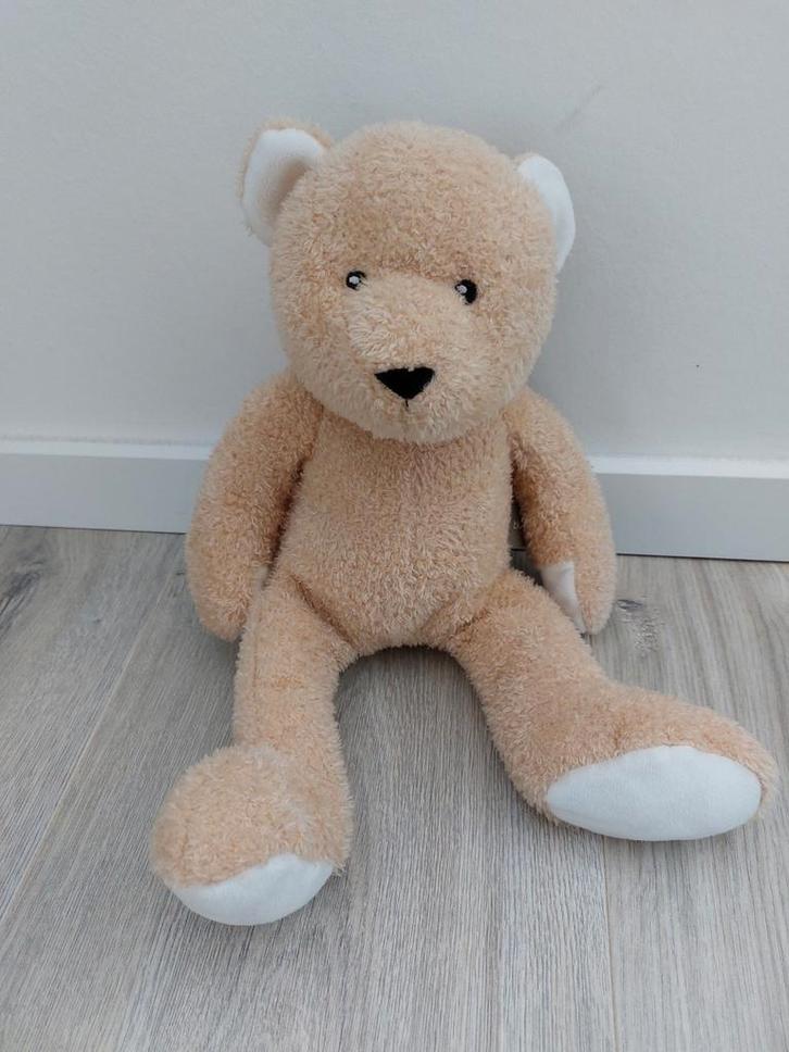 Knuffel blokker beer bruin lichtbruin K9828, Kinderen en Baby's, Speelgoed | Knuffels en Pluche, Zo goed als nieuw, Beer, Ophalen of Verzenden