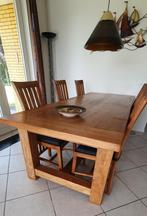 Tijdloze eettafel met 6 stoelen., Huis en Inrichting, Tafels | Eettafels, Ophalen, Gebruikt, Teakhout, 200 cm of meer