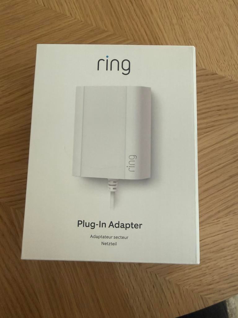 Ring Plug-in Adapter - Nieuw!, Audio, Tv en Foto, Opladers, Ophalen of Verzenden, Nieuw