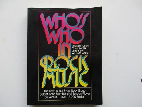 William York - Who’s Who in Rock Music, Boeken, Muziek, Gelezen, Algemeen, Ophalen of Verzenden