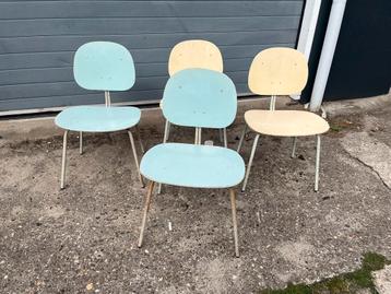 4 Auping stoelen vintage jaren 60 midcentury design BIEDEN beschikbaar voor biedingen