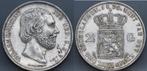 Erg mooie rijksdaalder 1870 - 2 1/2 gulden 1870 - Willem 3, Koning Willem III, Verzenden, Zilver, Losse munt