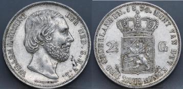 Erg mooie rijksdaalder 1870 - 2 1/2 gulden 1870 - Willem 3 beschikbaar voor biedingen