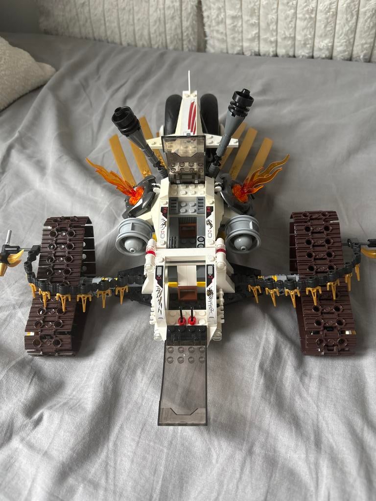 Lego Ninjago Ultra Sonic Raider 9449, Ophalen of Verzenden, Gebruikt, Complete set, Lego