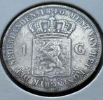 1840 gulden zilveren. Getaxeerd op echtheid en waarde., Ophalen of Verzenden, Koning Willem I