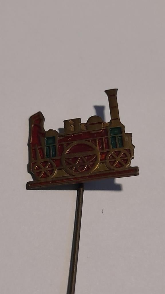 Vintage Trein locomotief Speldje/Pin, Ophalen of Verzenden, Gebruikt, Transport, Speldje of Pin