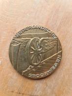 Munt van de Nederlndsche spoorwegen 1944, Postzegels en Munten, Penningen en Medailles, Ophalen of Verzenden, Brons
