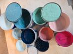 muurverf - sigma - latex - rose en div. blauw tinten 25 ltr., Doe-het-zelf en Verbouw, Verf, Beits en Lak, Ophalen, Gebruikt, Blauw