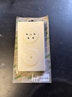 Vintage PTT Telefoon Wandcontactdoos Dubbel, Ophalen of Verzenden, Nieuw, Stopcontact