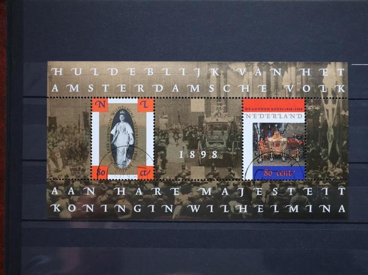 Nederland NVPH 1778 Blok met 2 zegels gestempeld., Postzegels en Munten, Postzegels | Nederland, Gestempeld, Na 1940, Ophalen of Verzenden