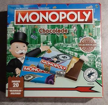 Monopoly chocolade zonder de chocolade.Spel is niet gebruikt beschikbaar voor biedingen