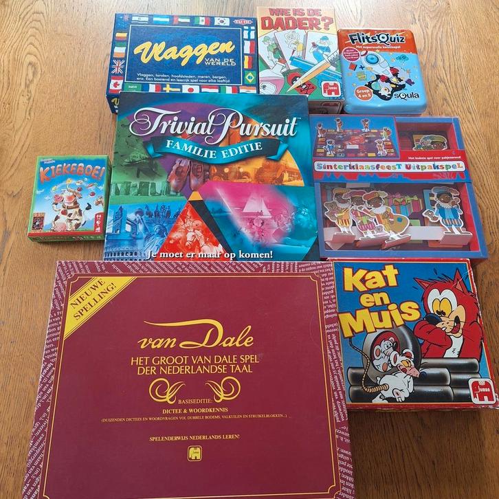 Diverse spelletjes van Jumbo Parker Squla, TacTic 999 games, Hobby en Vrije tijd, Gezelschapsspellen | Overige, Gebruikt, Een of twee spelers