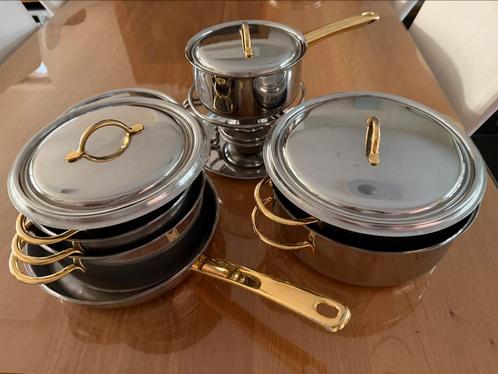Sigg pannenset, Huis en Inrichting, Keuken | Potten en Pannen, Gebruikt, Kookpan of Snelkookpan, Rvs, Ophalen