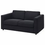 Ikea Vimle hoes 2-zitselement Saxemara zwartblauw - compleet, Gebruikt, Tweepersoons, 200 cm, Blauw