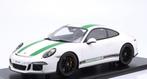 Porsche 911 (991) R 2016 White / Green Inkl.Vitrinekast 1:12, Hobby en Vrije tijd, Modelauto's | 1:5 tot 1:12, Schuco, Tschuiten@hotmail.com
