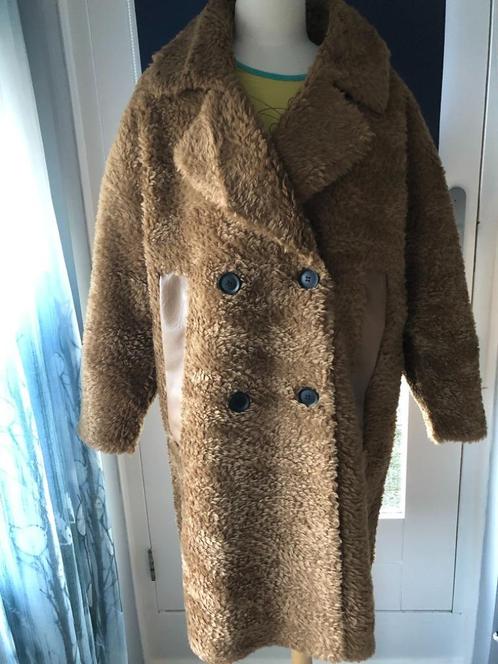 Mooie Nieuwe bruin oversized jas v. NA-KD mt 40/42 teddystof, Kleding | Dames, Jassen | Winter, Nieuw, Maat 38/40 (M), Bruin, Ophalen of Verzenden